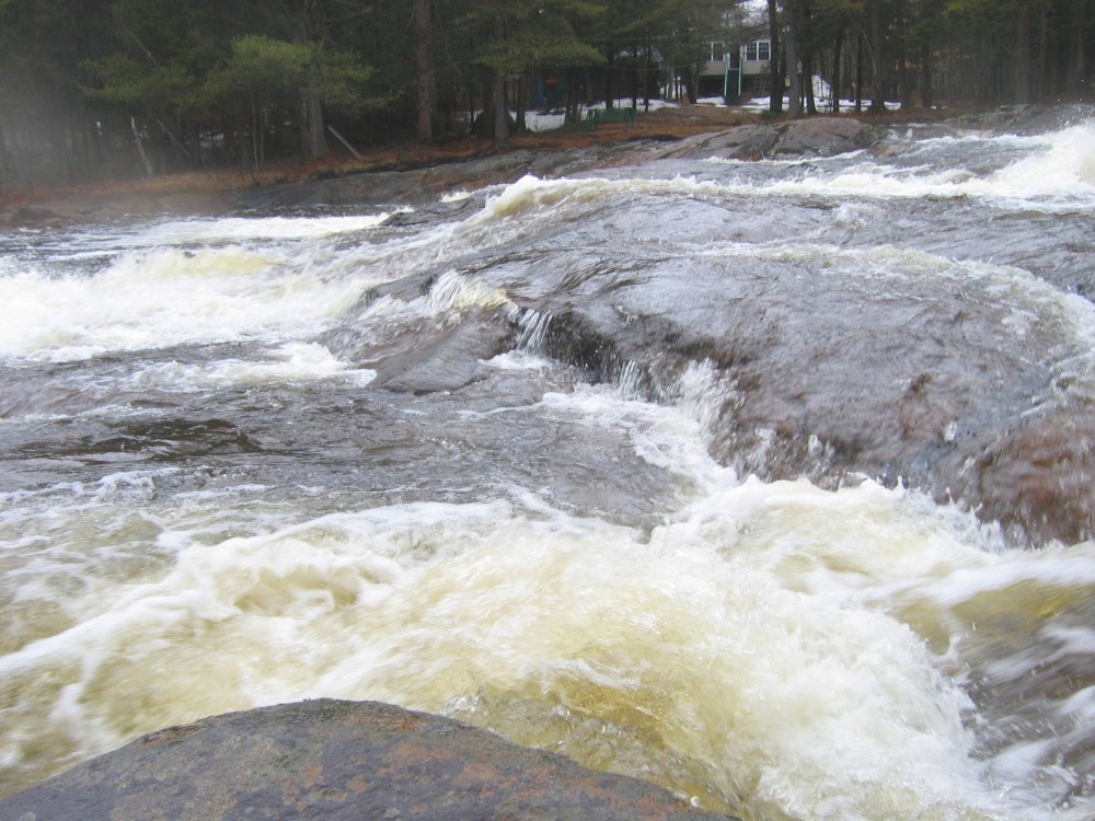 The last big drop on Little Woodhull Creek